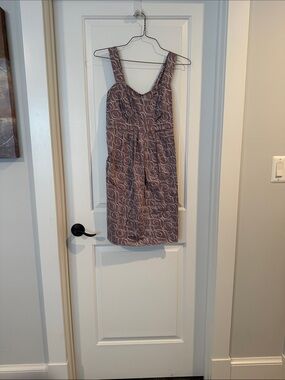 Sleeveless Grey Patterned Women's Maternity Dress